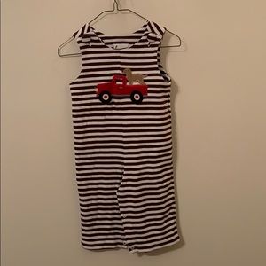 Zuccini 24 M brown and white dog /truck longall